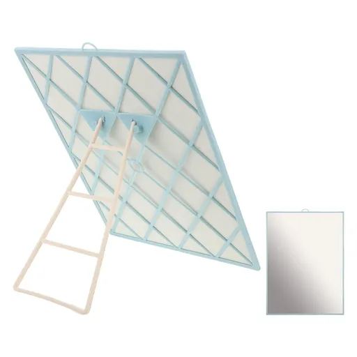 Shoe Try on Mirror Angled Floor No Bend Design HD Glass Panel