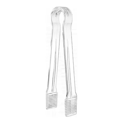Transparent Plastic Ice Tongs Serving Tongs, Reusable Buffet Sweet Bread Cake Clip Plastic Tongs for Appetizers, Ice Cube, BBQ