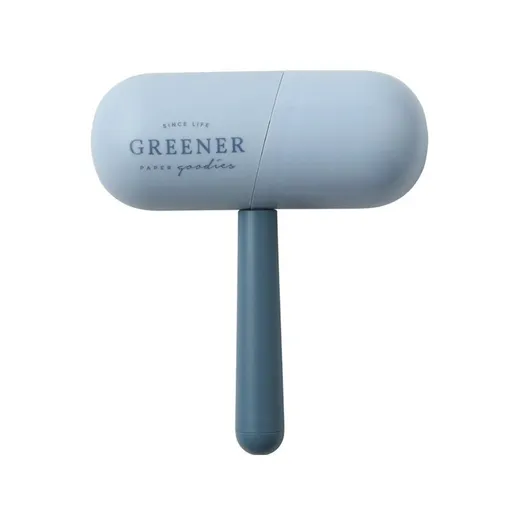 Capsule Sticky Lint Roller Dust Cleaning Tearable Refillable Hair Cloth Remover for Home Blue