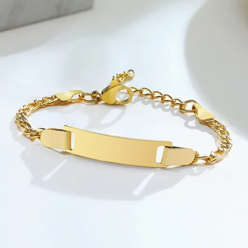 Stainless Steel Adjustable Blank Bracelet for Crafting, and Adults, Jewelry