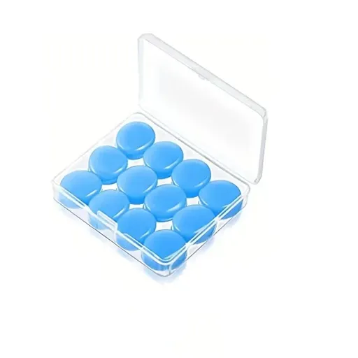 12pcs，Silicone mud earplugs, soft mud, children's sleep earplugs, noise reducing, swimming, waterproof, boxed silicone