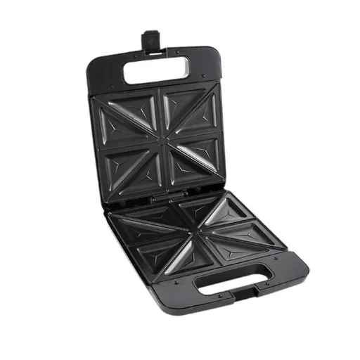 Triangle Waffle Maker with Handle - Portable Nonstick Waffle Iron for Home & Restaurant
