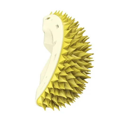 Durian Grooming Comb for Cats and Small Dogs Gentle Massage Tool Yellow