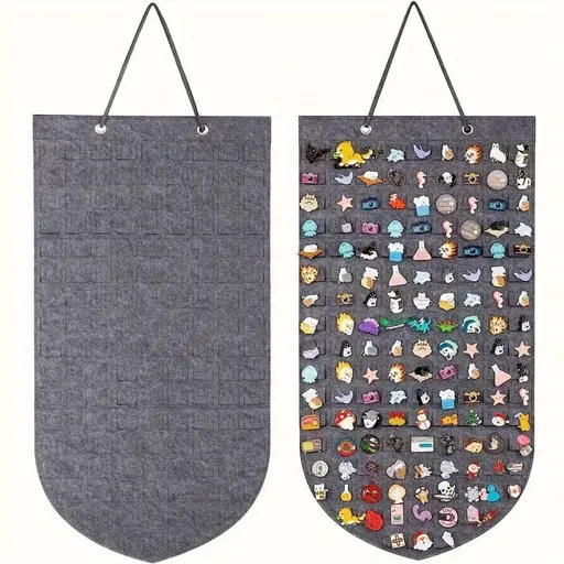 Pin Display Organizer Wall Hanging Badge Brooch Holder, Multi-Purpose Pin Holder for Brooch Display and Wall Storage