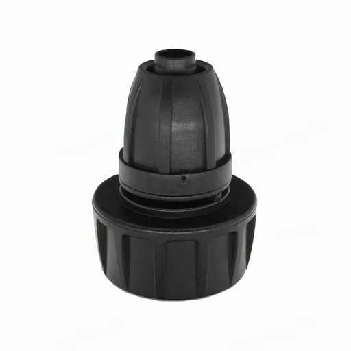 1 Piece Drip Irrigation Hose Adapter, Quarter Inch Tubing to Three Quarter Inch FHT Garden Faucet Connector, Black, 1.81 x 1.33 in