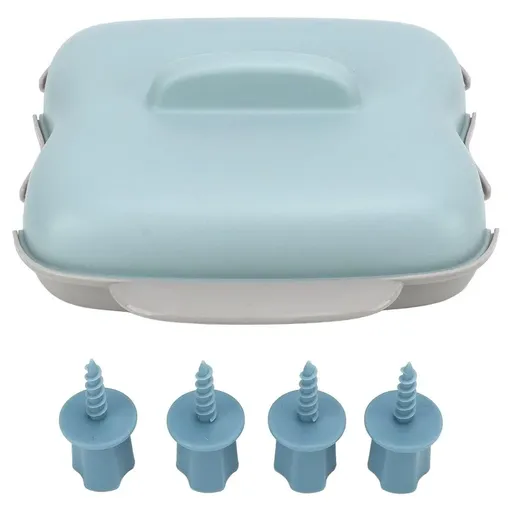 Microwave Corn Steamer Box Kitchen Cooking Tool Fast Heat Resistant Container - Blue