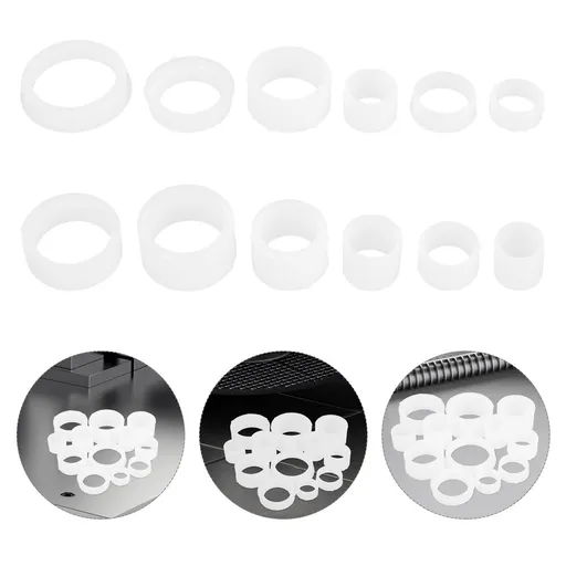 Reducing Bushings for Grinders White Plastic Versatile Operation 12Pcs