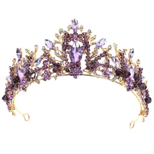 1Pc cate Crystal Bridal Crown Wedding Hair Jewelry Assorted Color Design