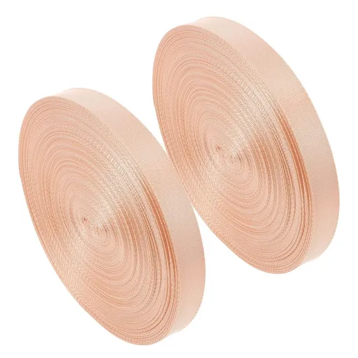 2-Pack Khaki Pointe Shoe Elastic Straps, Comfortable Stretch Bands for Ballet, Dance, and Performance