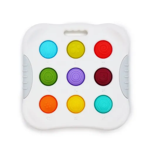 Sensory Baby Toys for 10+ Months, Montessori Busy Toy for 1 2 3 Year Old Toddlers Push and Popping Bubbles Fine Motor Skill