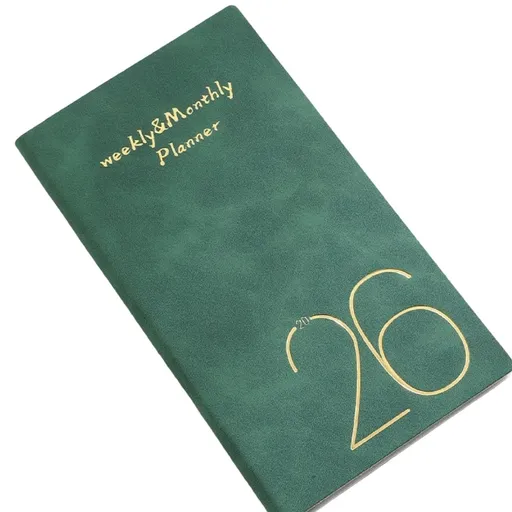 2026 Monthly Weekly Academic Planner Portable 12 Month Day Planner Notebook 120 Pages Dated for Scheduling 3.7x6.9Inch