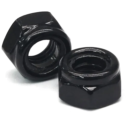 M3 Hex Lock Nuts, M3 x 0.5mm Carbon Steel Nylon Insert Self-Locking Nuts for Fasteners, 50Pcs