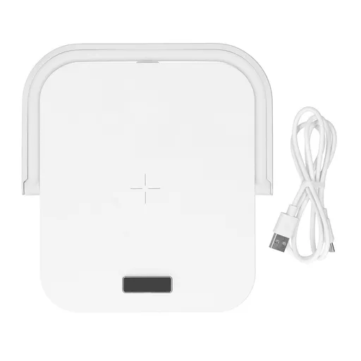 5V Desktop Night Light Multifunction Wireless Quick Charger Phone Stand Holder White