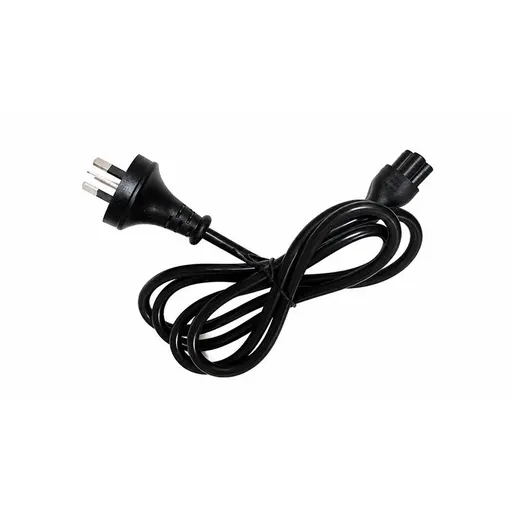 AU 3 Pin Type I Plug to IEC 60320 C5 Oval Power Cord 1.4m