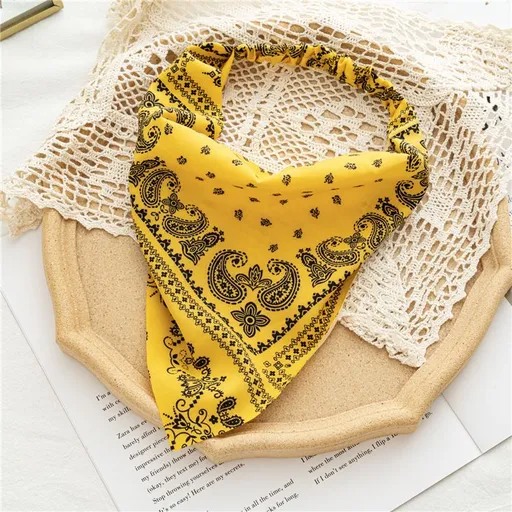 Floral Elastic Hair Scarf Headband 3PCS Chiffon Head Kerchief Headband Floral Hair Scarves W/Hair Clips Hair Bandanas