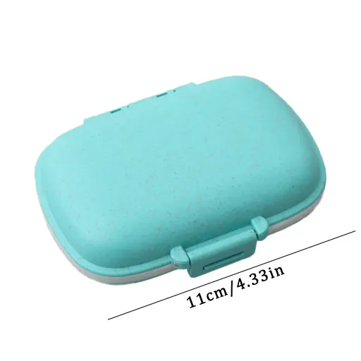 Pill Cutter Crusher Grinder Splitter 3 in 1 Portable Storage Blue 1.57x2.36