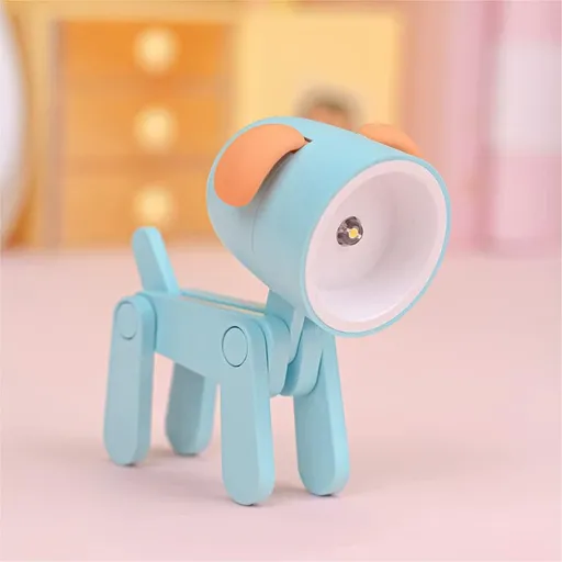Bendable Animal Night Light 3-Pack – Mini LED Desk Lamp with Warm White Glow | Choose Your Color | Posable Joints for Kids, Students, Bedside & Gifts（blue）| Please choose 3 items to complete your purchase
