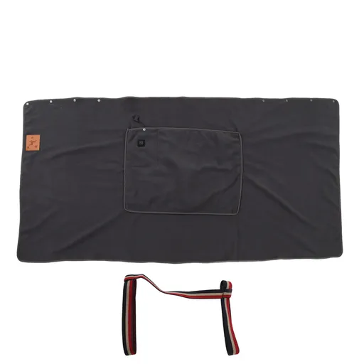 USB Warm Shawl 3 Level Temperature Adjustment Electric Throw Blanket for Shoulder Neck Legs Waist Grey