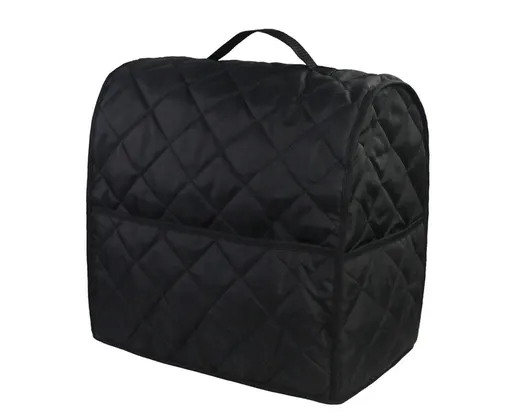 Mixer Cover Soft Touching with Pockets 5 Colors secure to Use Dust Cover for Kitchen-Black