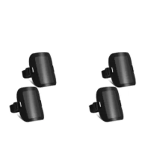 4 Pcs Arm Badge Holder for Men Leather ID Armband Adjustable Badge Holder with Elastic Arm Band Waterproof Ski Pass Armband for Work Postcards Office Business Supplies(Black)