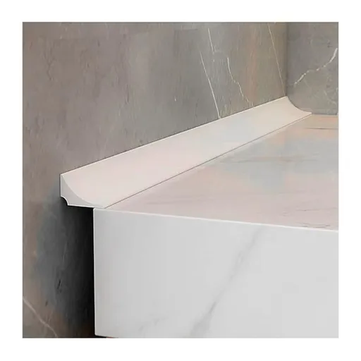 Self-adhesive sealing strip 2 m white compatible with bathtub shower sink wet room floor