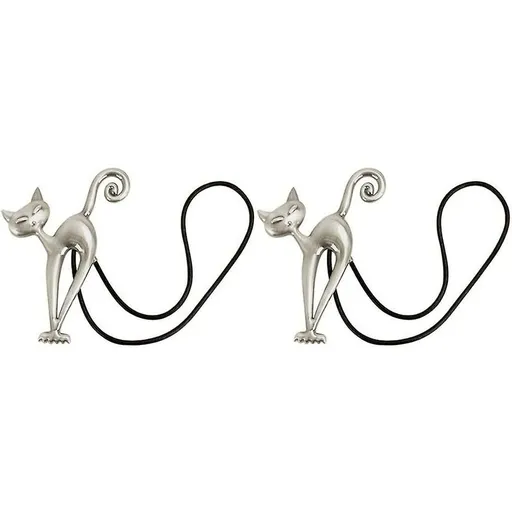 2 pcs Magnetic Curtain Tiebacks Magnetic Curtain Buckle Beautiful Cat Pattern Curtain Clip Curtain Accessories For Home