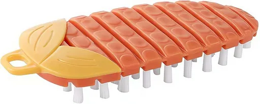 Vegetable Brush,Potato Brush Cleaning Brush,Multiple Fruit Vegetable Cleaning Brush,Vegetable Brush Scrubber for All Kinds Fruits Vegetables (Orange)
