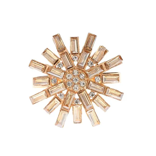 Flower Shape Napkin Ring Set 4Pcs/Set Napkin Ring Faux Crystal Flower Elegant Luxury Table Decoration Dinner Napkin