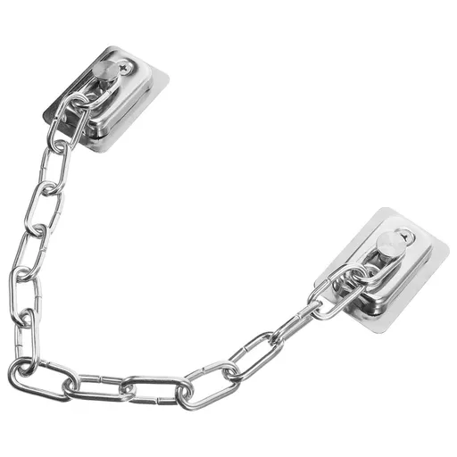 Plated Silver Brushed Stainless Steel Window Safety Chain Lock for Home Security
