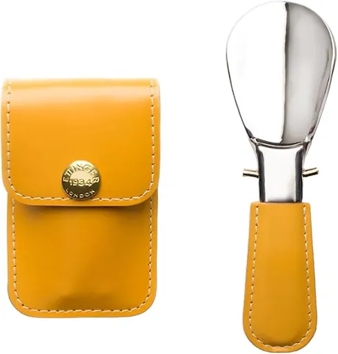 1 Piece Stainless Steel Shoe Horn Durable Extra Strong Yellow