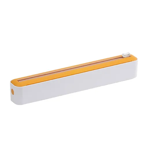Plastic Wrap Dispenser with Slide Cutter PP Refillable Food Wrap Cling Film Dispenser Cutter for Aluminum Foil Tin Foil Baking Paper