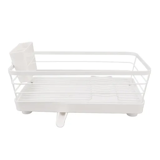 Dish Racks Modern Large Capacity Rust Resistance Space Saving Dish Drainers with Draining Tray for Kitchen Counter 39.5x23.5x14.5cm / 15.6x9.3x5.7in