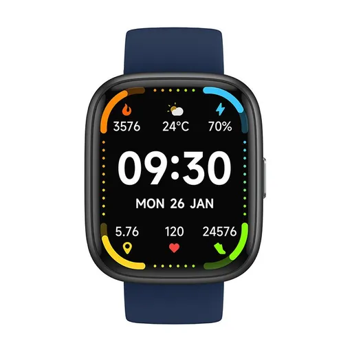 Smartwatch Voice Assistant Bluetooth Calling Health Monitoring Step Tracking Message Alerts/blue