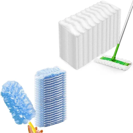 1 Handle with 30 Count Duster Reill or Swier Duster + 30 Count Dry Sweeping Pads Reill or Swier Sweep and Mop