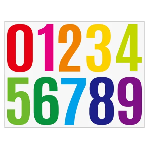 Vinyl Number Stickers, Self Adhesive Weatherproof Digit Decals for Mailbox Car and Home, Camouflage, 4 inches