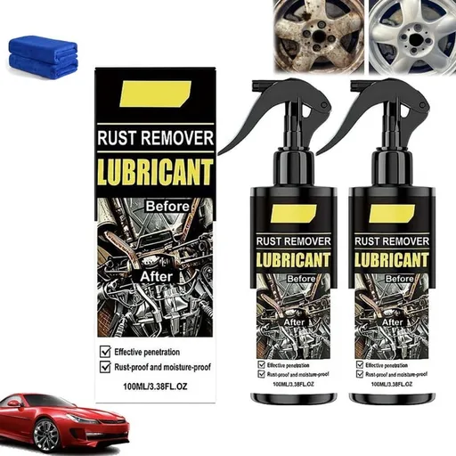 Auto Metal Rust Remover Spray 100ml, Trigger Spray Anti-Oxidation Cleaner for Car Exhaust Pipe Wheel Hub Undercarriage Bolts