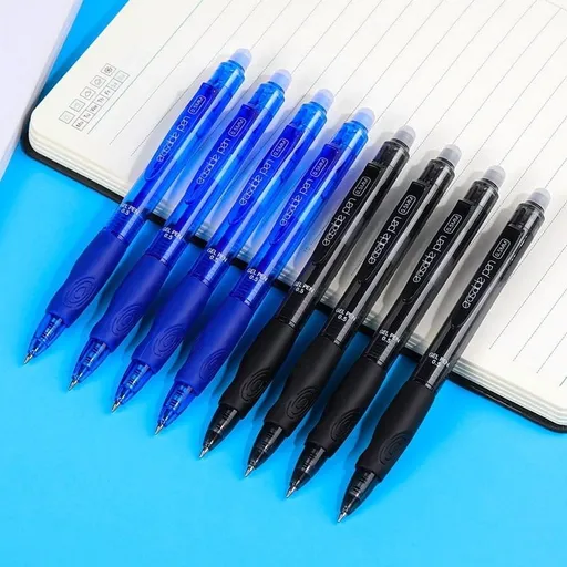 4 Pack Erasable Gel Pens, Retractable Erasable Pens Clicker, Fine Point(0.5), Make Mistakes Disappear, Premium Comfort Grip for Drawing Writing Planner, Blue and Black