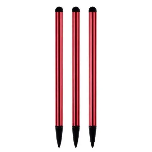 3X Universal Touch Screen Stylus Pen For Ipad Iphone Samsung Tab Lg Htc Pda - Red *3 PCS