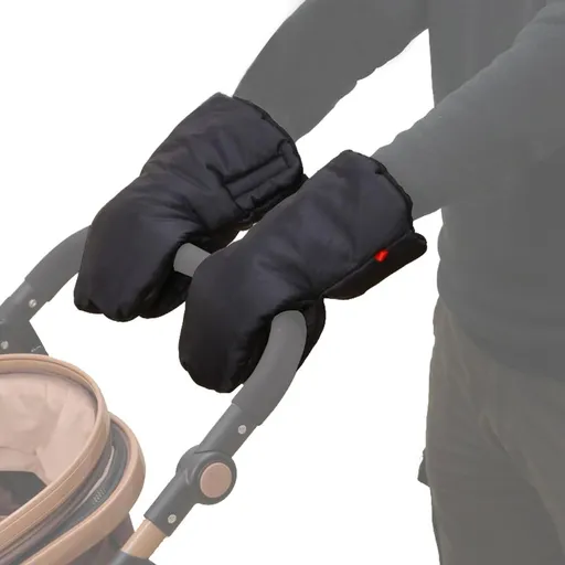 Stroller Hand Muff - Waterproof and Frost-Resistant - Extra Thick and Warm - Black - Unisex Stroller Accessory