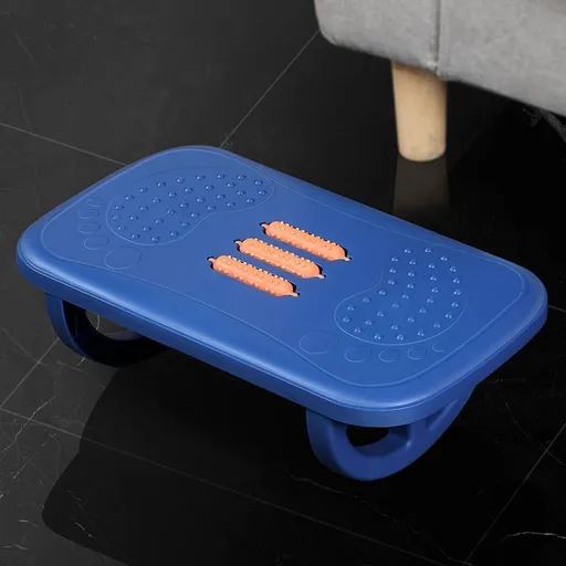 Office Footrest Stool - Rocking Version - Blue