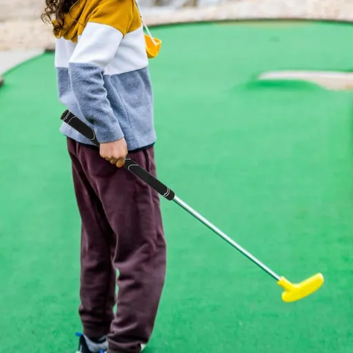 Black Rubber Wear-Resistant Golf Grip for Children Lightweight Portable