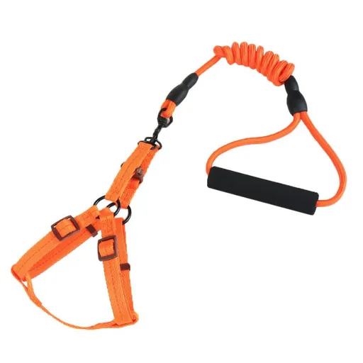Zichen Polyester Dog Chest Strap 120cm Orange 0.6cm plain round rope chest * 120cm * 1.0 chest back