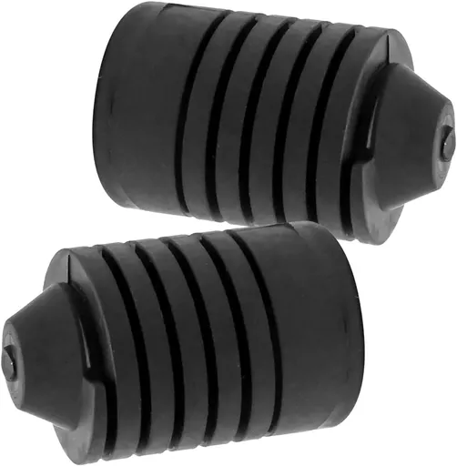 2 PCS Car Hood Stop Bumpers, Rubber Shock-absorbing Buffer Block, 90541-15019 Bumper Trim Anti-collision Support Pad, Compatible with Camry Prado Cruiser FJ Corolla (Black)