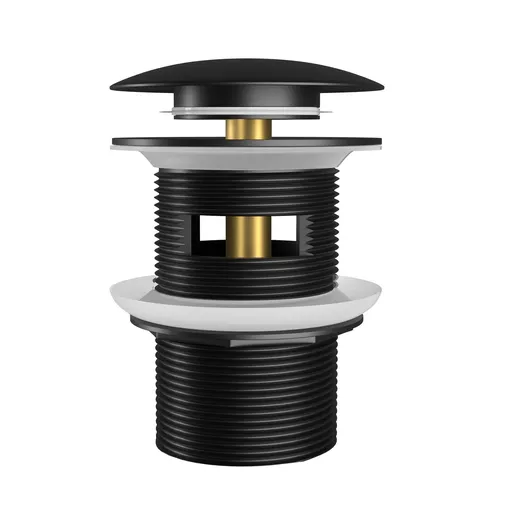 Freestanding Tub Drain Black Pop-up Drain for Freestanding Bathtub Standing Alone Soak Bath Tub Drain Kit with Standard