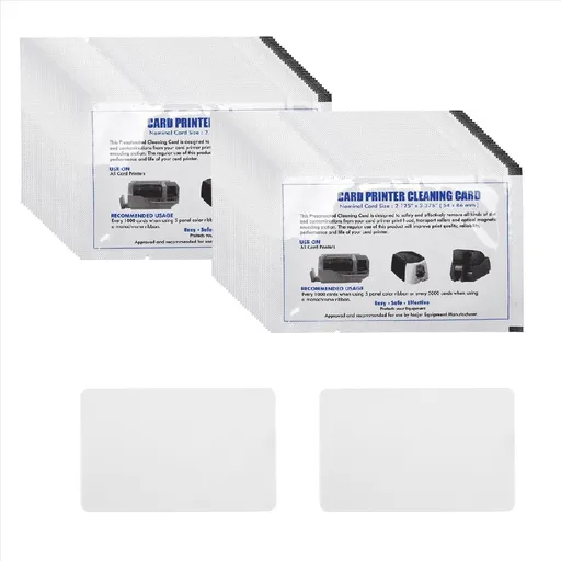 CR80 Card Reader Cleaning Cards, 50PCS Dual Side Cleaner, POS Swipe Terminal Cards