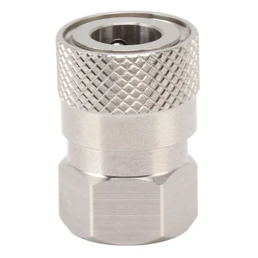 CO2 Refill Connector 304 Stainless Steel Gas Filling Adapter 1/8NPT Female Thread Coupling