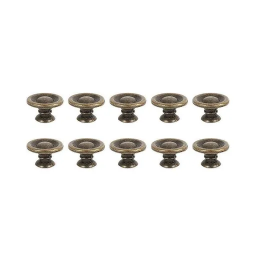 10/20/40Pcs Antique Brass Drawer Knobs Vintage Cabinet Handles Cupboard Pulls - 10PCS