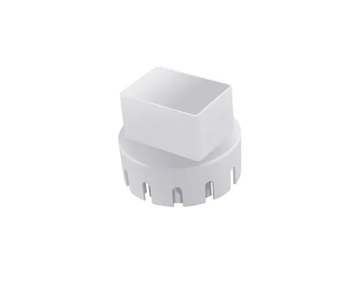 Downspout Adapter Rain Gutter Extender - White M