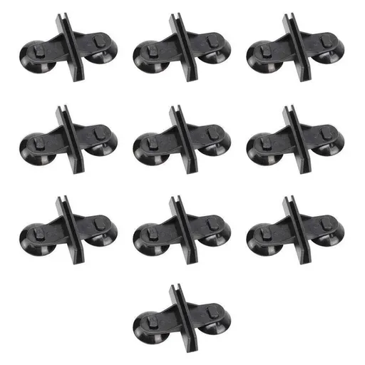 10Pcs Fish Tank Divider Clamp Suction Cup Glass Holder Aquarium Glass Clip - Black-10PCS