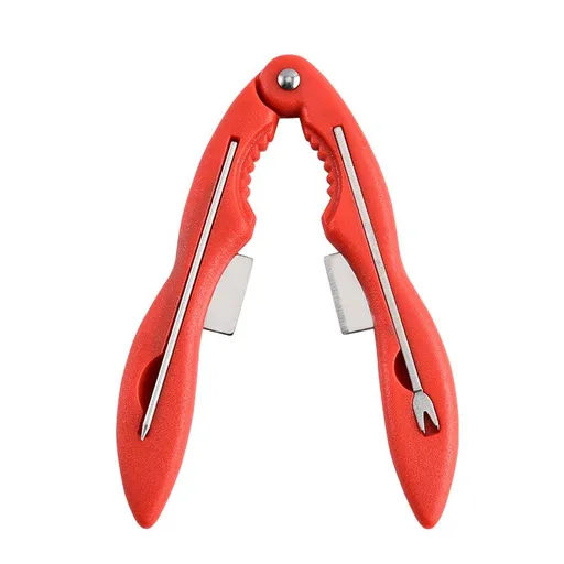 1 Pcs Crab Disassembly Tool Set – Portable Detachable with Built-in Storage Box, Convenient for Eating Crab, Seafood Kitchen Gadget Red